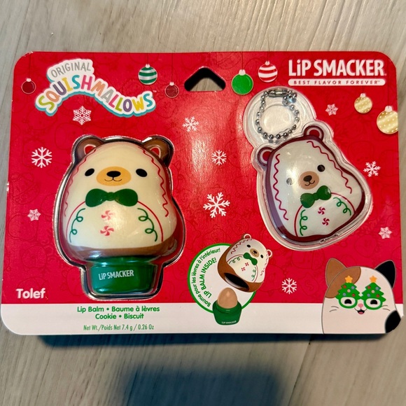 Squishmallows Lot-2 Lip Smacker Balms (Tolef Bear & Ricardo Bat) & 1-nail Polish - Picture 5 of 8